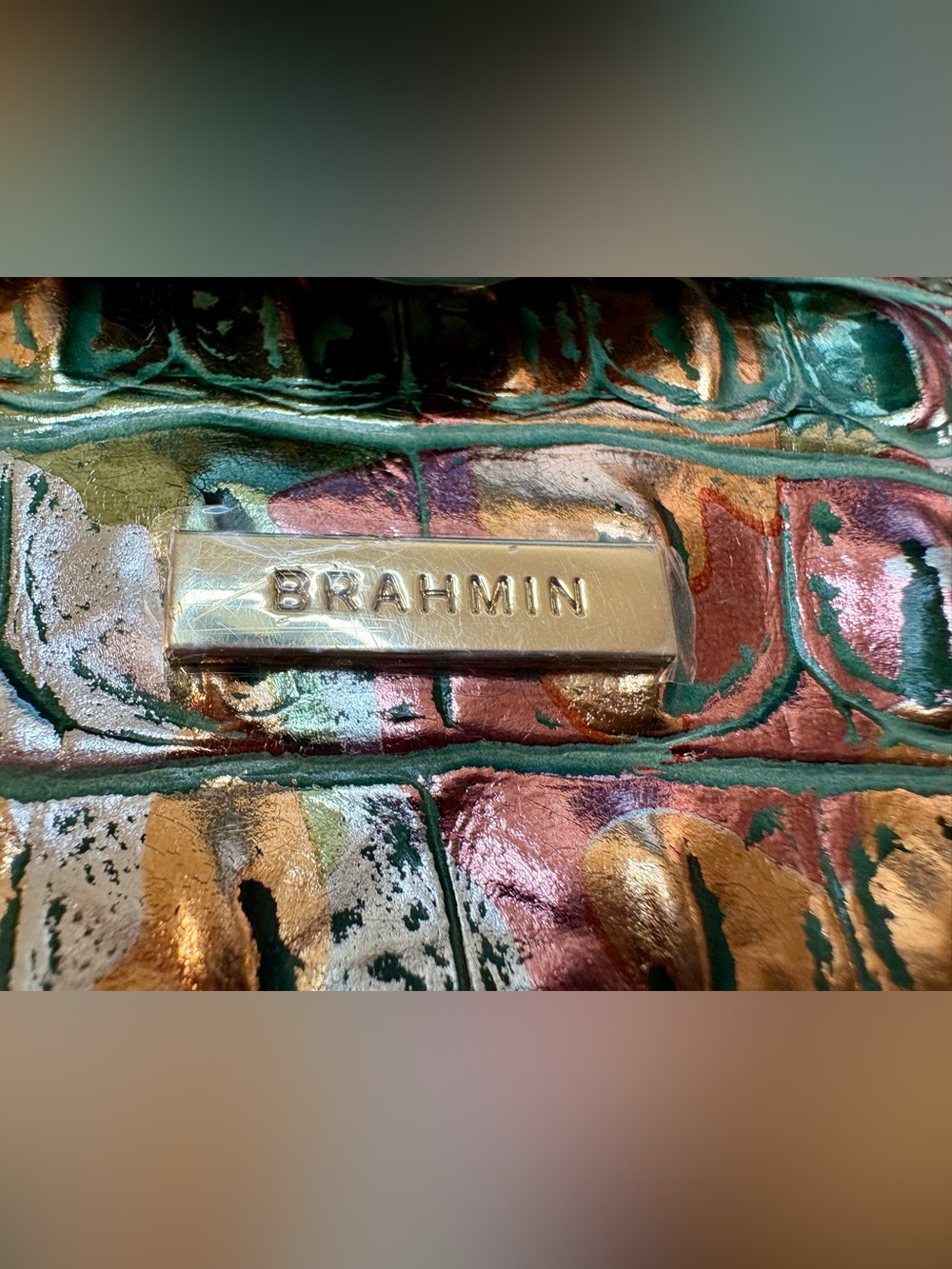 Brahmin EUC Wendy- Soulful - Multi Color Metallic - EXCLUSIVE - Crossbody/Clutch - Picture 15 of 17